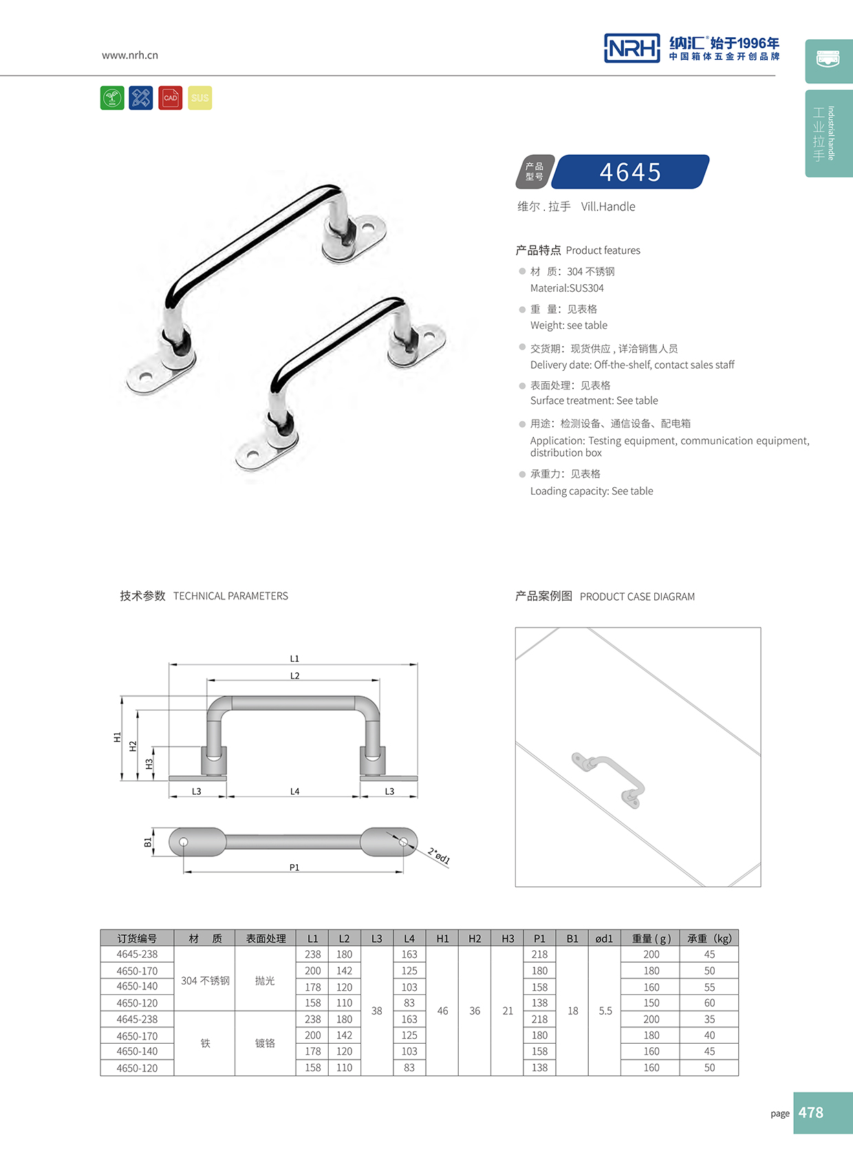 草莓污视频/NRH 4645-110 機電箱提手